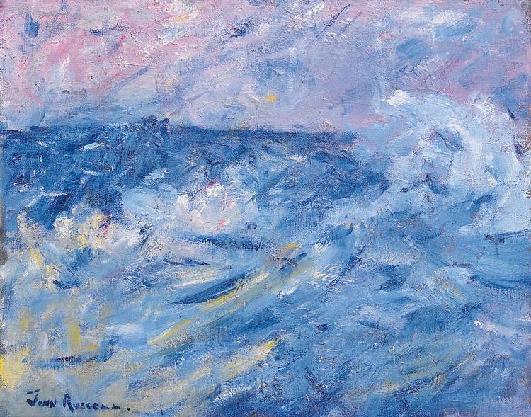 John Peter Russell Stormy Sky and Sea, Belle Ile, off Brittany France oil painting art